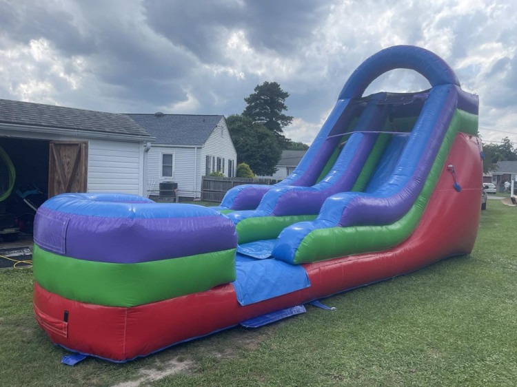 15' Retro Rainbow Waterslide